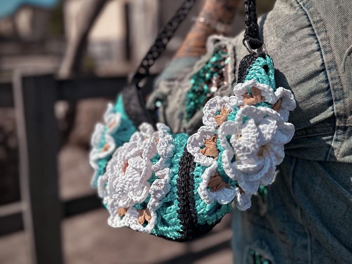 Crochet Pattern Granny Square Belt Bag