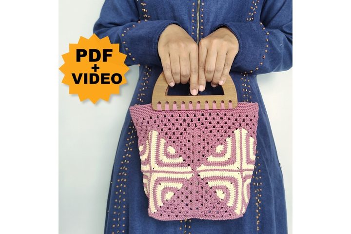 Easy Crochet Granny Square Bag