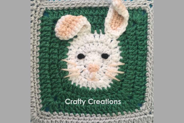 Rabbit Granny Square Crochet Pattern