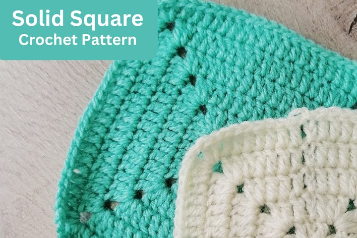 Solid Granny Square Crochet Pattern