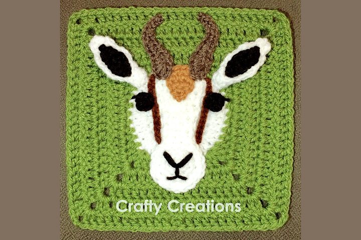 Springbok Granny Square Crochet Pattern